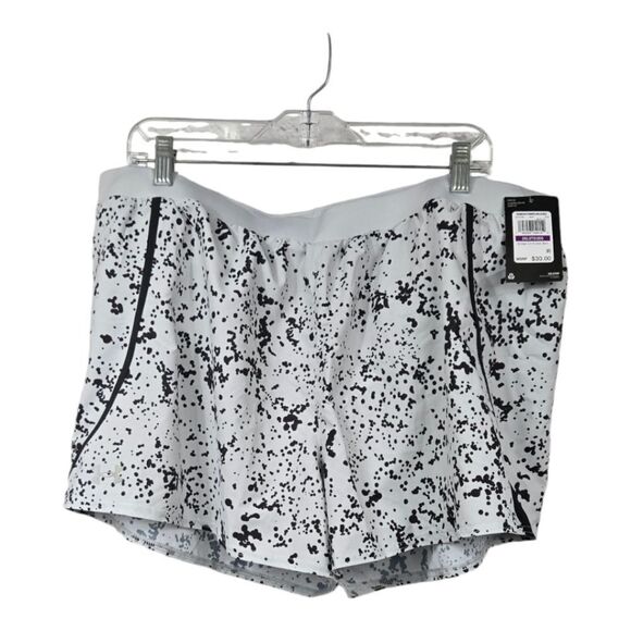 Women's UA Mileage 3.0 Shorts NWT Black/White Speckle Running Lined Quick Dry - Picture 9 of 16